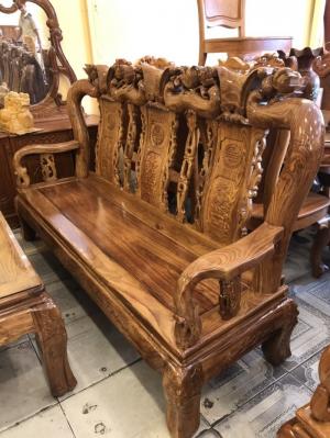 Bộ bàn ghế tay 10 , lối chạm đẹp , nhỏ gọn