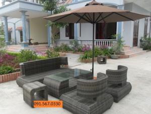 Ô dù cafe vải hàn quốc thanh lý giá rẻ tphcm-pt