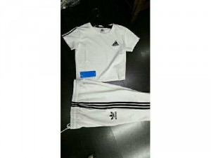 Set Adidas Áo Croptop + Quần Ống Bó