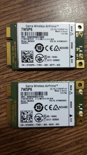 Card WWan 3G Dell Wireless DW5570 - MC8805 Support Dell E7240, E7440, M4800, M6800,E6540, E5440