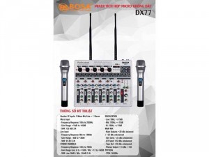 Mixer Karaoke Mini Bosa DX77 Effect Rất Hay