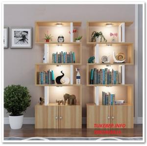 Kệ sách trang trí hình zúc zắc sáng tạo cho phòng khách