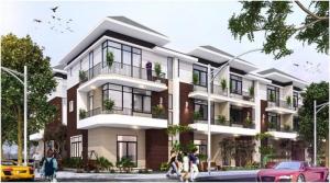 Nhà phố trung tâm thương mại,DT 4x 19m xây 2 lầu shr đường 12m