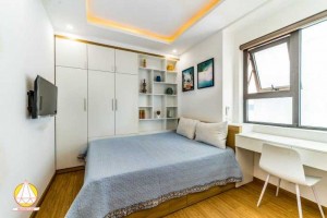 Cần cho thuê gấp 2 CH Mường Thanh 1 PN,tầng cao,50 m2,có nội thất
