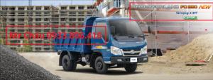 Xe Ben Tây Ninh 2,5 tấn, hỗ trợ trả góp giao xe ngay.