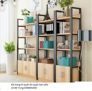 kệ trang trí cho gia đình quán ăn quán cafe