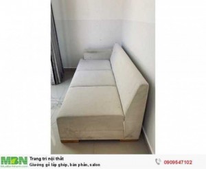Giường gổ lấp ghép, bàn phấn, salon