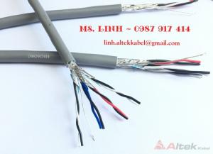 Cáp tín hiệu vặn xoắn 2 lớp chống nhiễu 16AWG, 18AWG, 20AWG, 22AWG