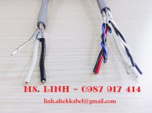 Cáp tín hiệu vặn xoắn 2 lớp chống nhiễu 16AWG, 18AWG, 20AWG, 22AWG
