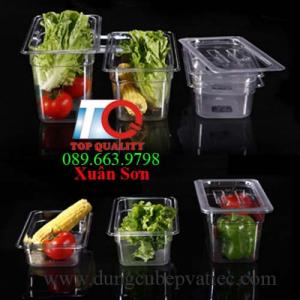 Bán khay inox - khay nhựa mica đựng trái cây tự chọn, thạch trà sữa tại Hà Nội
