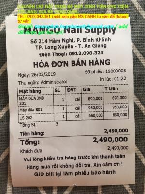 Thiết bị máy tính tiền cho tiệm toc nail,phụ kiện nail tóc