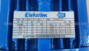Động cơ điện motor Elektrim EM90L-2 Công suất 3 HP
