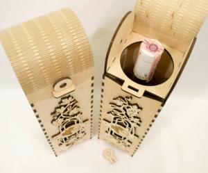 Hộp rượu vang J022 trang trí jonnydecor