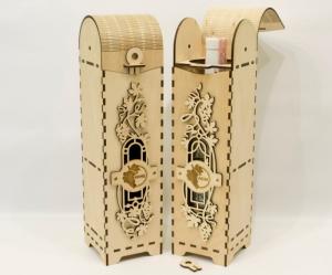Hộp rượu vang J022 trang trí jonnydecor