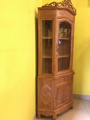 Tủ rượu góc gỏ đỏ 70