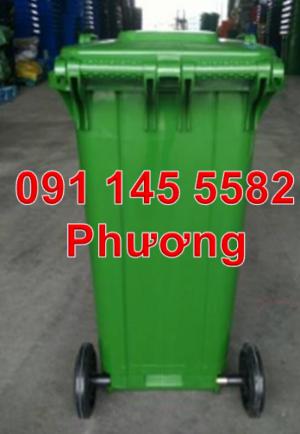 Thùng rác nhựa 2 bánh xe, cần mua thùng rác 120 lít composite, thùng rác HDPE 240 lít