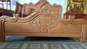 Giường ngủ hoa văn 1m6