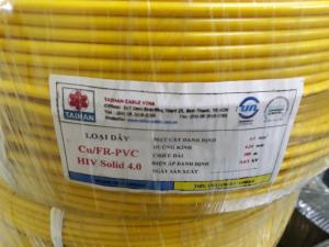 Cáp điện dân dụng hạ thế chậm cháy (dây đơn cứng ruột đồng) HIV solid Taihan
