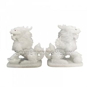 Cặp Tượng Đá Tỳ Hưu Phong Thủy 2 Sừng - Đá Non Nước - Kích thước: Dài 11cm x Rộng 7cm x Cao 12cm (kích thước 1 tượng). Giá: 350.000₫