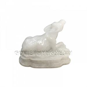 Tượng Đá Trang Trí Trâu Phong Thủy - Đá Non Nước - Kích thước: Dài 10 cm x Rộng 6cm x Cao 8cm . Giá : 150.000₫
