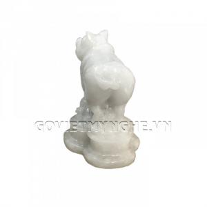 Tượng Đá Trang Trí Heo Phong Thủy - Đá Non Nước - Kích thước: Dài 10cm x Rộng 6cm x Cao 8.5cm . Giá : 150.000₫
