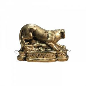 Tượng Đá Trang Trí Hổ Phong Thủy - Màu Nhũ Vàng - Kích thước: Dài 11 cm x Rộng 6cm x Cao 7.5cm . Giá : 150.000₫