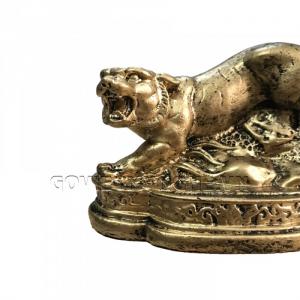 Tượng Đá Trang Trí Hổ Phong Thủy - Màu Nhũ Vàng - Kích thước: Dài 11 cm x Rộng 6cm x Cao 7.5cm . Giá : 150.000₫
