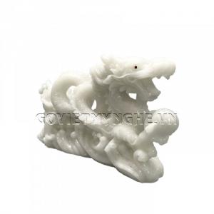 Tượng Đá Trang Trí Rồng Phong Thủy - Đá Non Nước - Kích thước: Dài 26cm x Rộng 7cm x Cao 14cm . Giá : 300.000₫