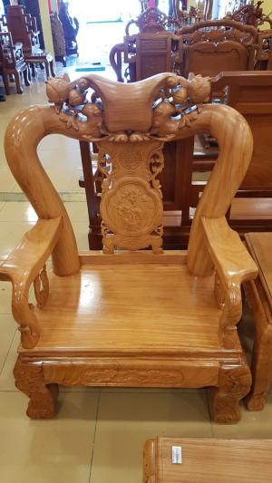 Bộ bàn ghế chạm đào tay 12 6mon