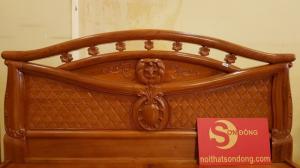 Giường ngủ cong vòm 1,8*2m Gỗ gõ Đỏ