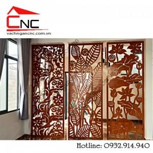 Dùng gỗ ván công nghiệp làm vách ngăn cnc trang trí đẹp