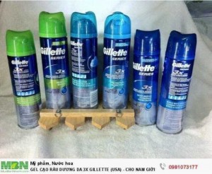 Gel Cạo Râu Cho Nam Giới 3x Gillette HNK Mỹ