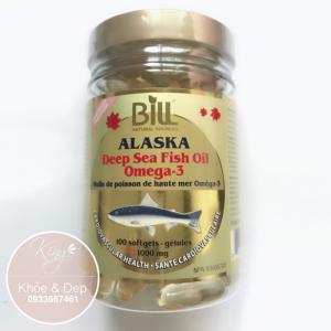 Dầu Cá Hồi Số 1 ALASKA, Deep Sea Fish Oil Omega-3 1000mg (Bill Natural Sources)