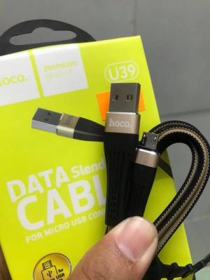Cáp Sạc Micro USB Hoco U39 Dây Vải Siêu Bền Thách Thức Thời Gian