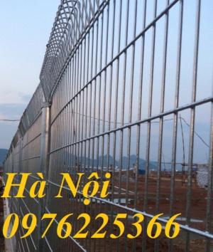 hàng rào tam giác sơn màu trắng