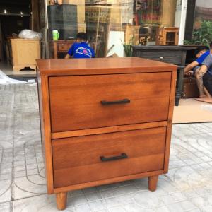 Tủ đầu giường giả cổ gỗ tràm 2 ngăn kéo SP:1359