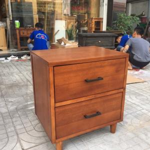 Tủ đầu giường giả cổ gỗ tràm 2 ngăn kéo SP:1359