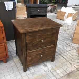 Tủ đầu giường gỗ tràm giả cổ 2 ngăn kéo SP1358