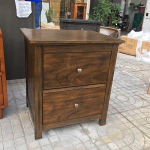 Tủ đầu giường gỗ tràm giả cổ 2 ngăn kéo SP1358