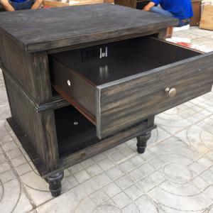 Tủ đầu giường gỗ tràm giả cổ KT:55x42x70 1 ngăn