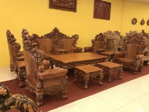 Bộ sofa cổ điiển gỗ cao cấp