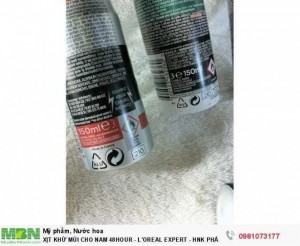 Xịt Khử Mùi Cho Nam 48hour - L'oreal Expert - Hnk Pháp