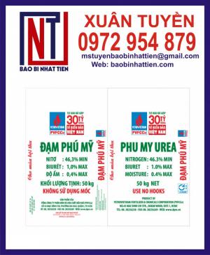 Bao đựng phân bón 50kg in flexo chất lượng, giá rẻ