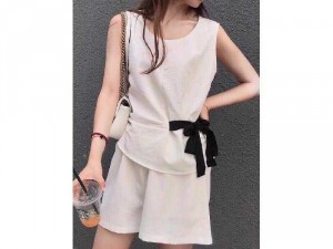 Sét áo sát nách cột nơ + quần sort