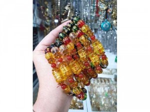 Vòng nhựa chữ án mix trụ 10mm