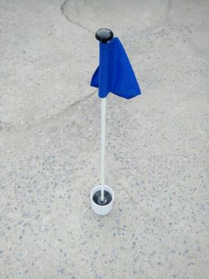 Bộ lỗ golf, cột cờ, lá cờ golf vải mới 100%
