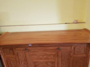 Tủ thờ lắp ráp chạm tam đa 1,76m đẹp