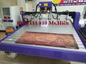 Máy CNC 6 đầu đục tranh, đồ gỗ mỹ nghệ chuẩn