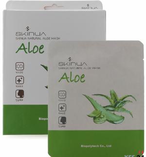 Com Bo 10 Miếng Mặt Nạ Dưỡng Da Lô Hội SKINUA - SKINUA NATURAL ALOE MASK