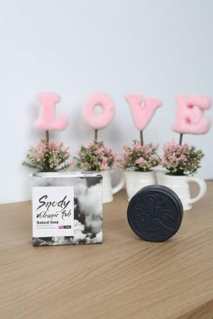 SNODY Xà Bông Trị Mụn Cao Cấp Tro núi Lửa -Snody Volcanic Ash Natural Soap